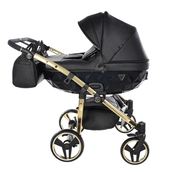 Junama Fluo Line Duo Black Gold Pram Pushchair