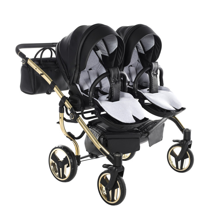 Junama Fluo Line Duo Black Gold Pram Pushchair