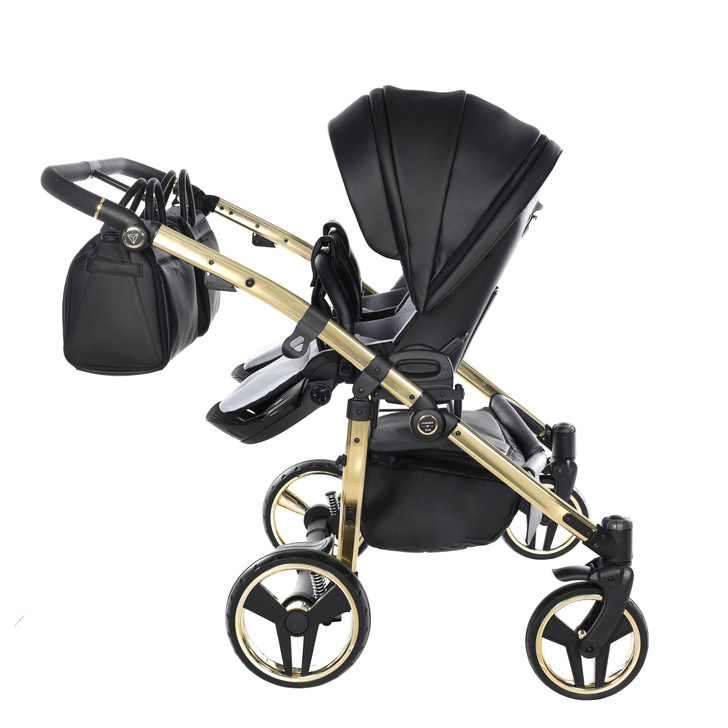 Junama Fluo Line Duo Black Gold Pram Pushchair