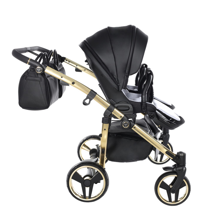 Junama Fluo Line Duo Black Gold Pram Pushchair