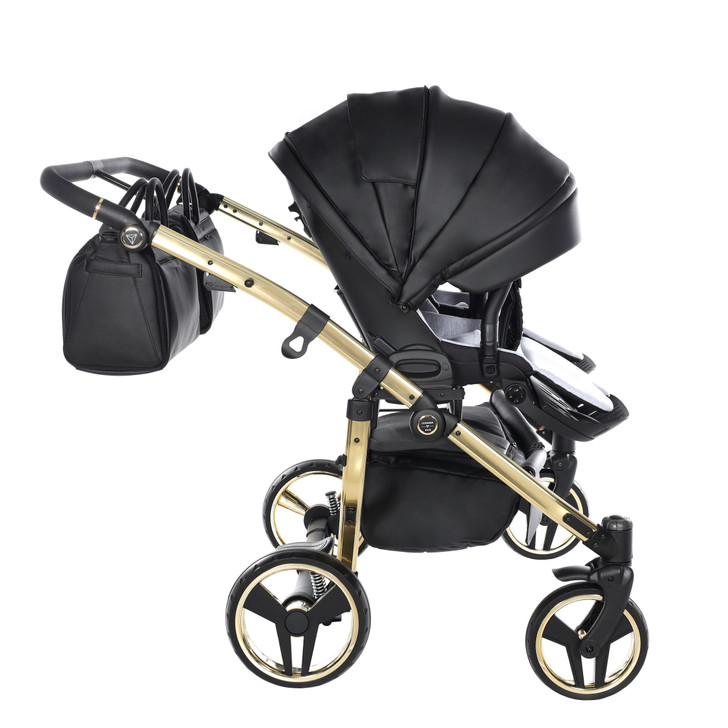 Junama Fluo Line Duo Black Gold Pram Pushchair