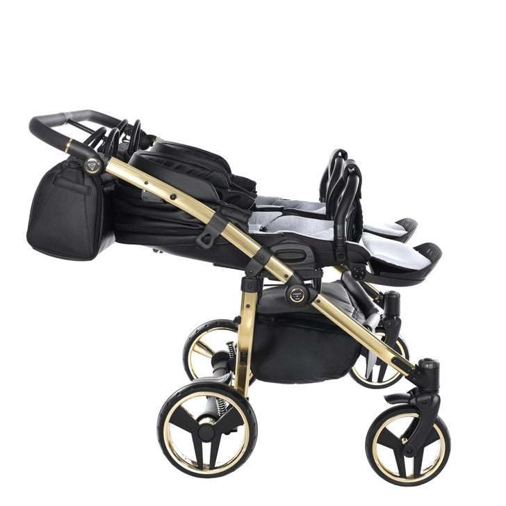 Junama Fluo Line Duo Black Gold Pram Pushchair