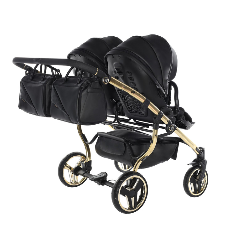 Junama Fluo Line Duo Black Gold Pram Pushchair