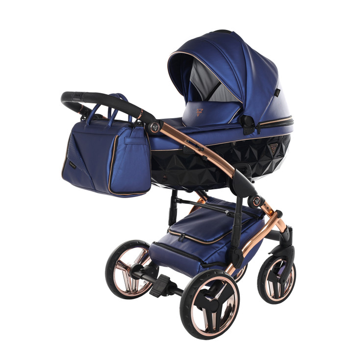 Junama Fluo Line Navy Pram Pushchair Travel System
