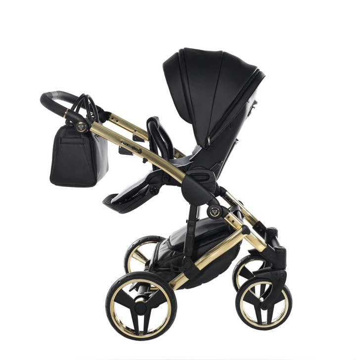 Junama Fluo Line Black Gold Pram Pushchair Travel System