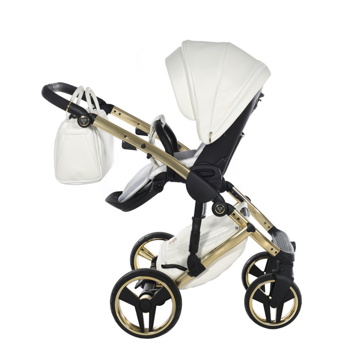 Junama Fluo Individual White Gold Pram Pushchair Travel System