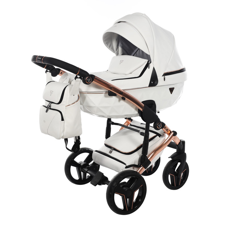 Junama S-Class White Pram, Carrycot