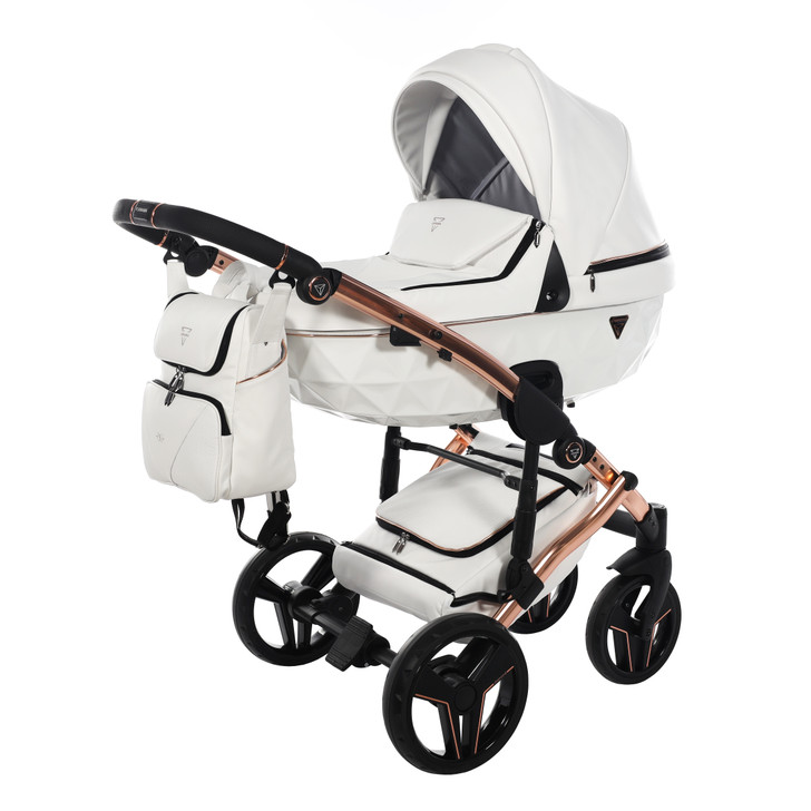 Junama S-Class White Pram, Carrycot