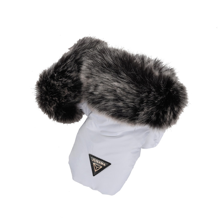 Junama White Rose Gold Pram Hand Muffs Gloves