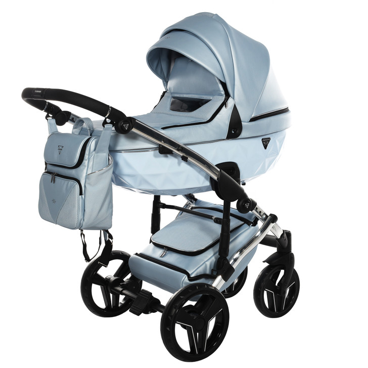 Junama S-Class White Pram, Carrycot