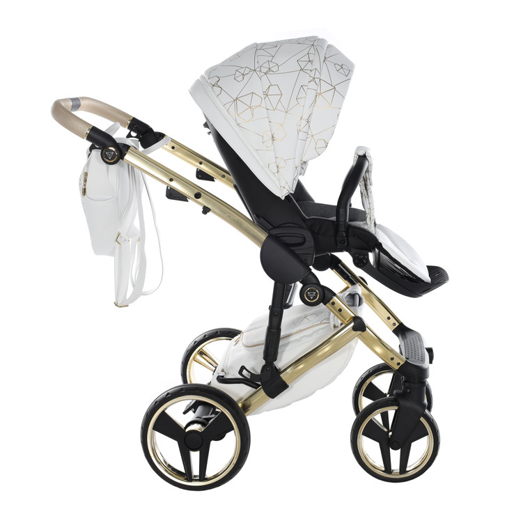 Junama Heart White Gold Pram Pushchair Travel System
