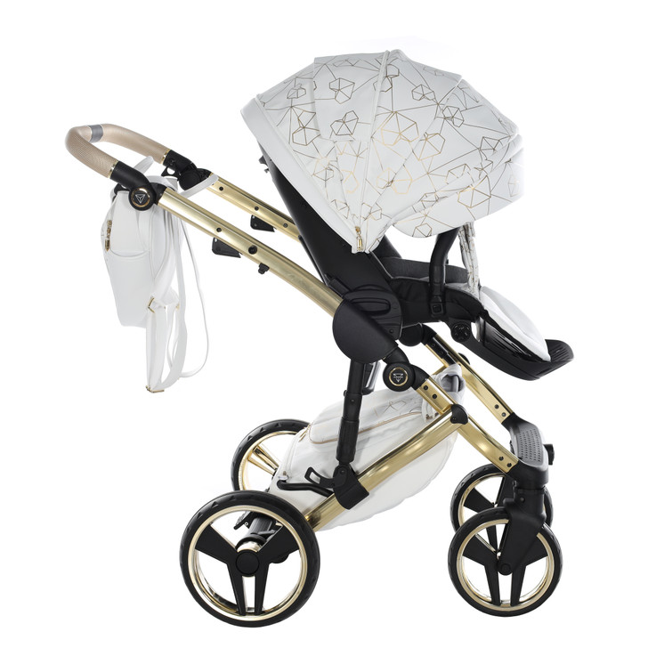 Junama Heart White Gold Pram Pushchair Travel System