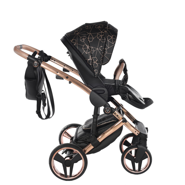 Junama Heart Black Pram Pushchair Travel System