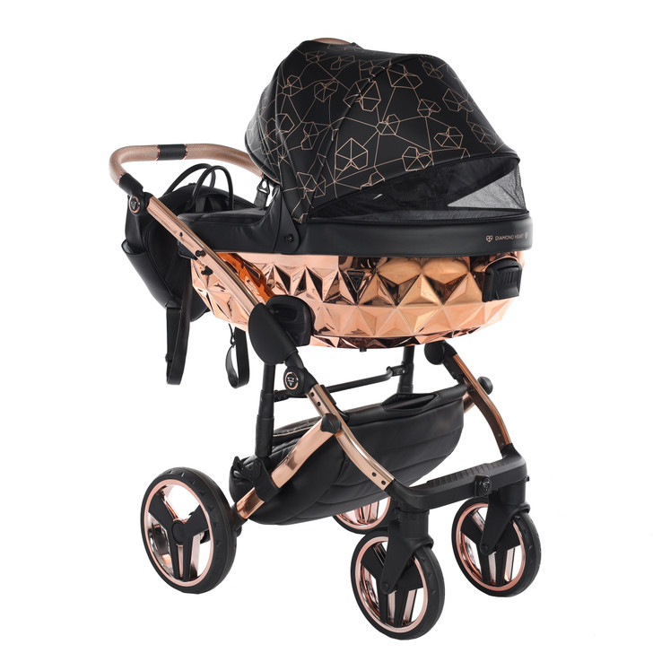 Junama Heart Black Pram Pushchair Travel System