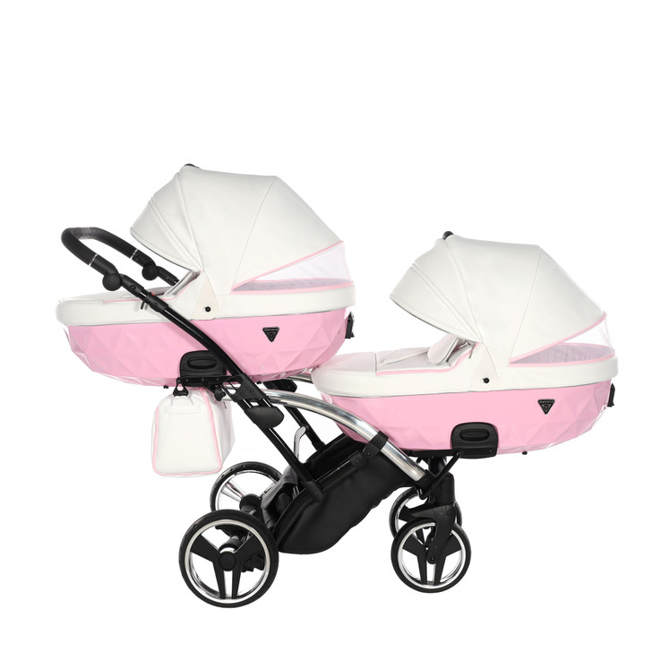 Junama Candy Pink Duo Slim Pram Pushchair