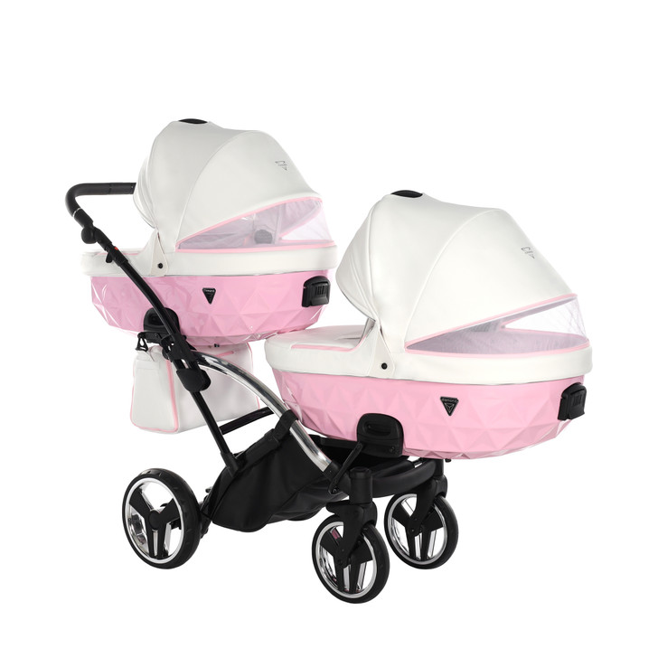 Junama Candy Pink Duo Slim Pram Pushchair