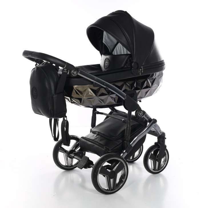 Junama Handcraft Black Pram Pushchair Travel System