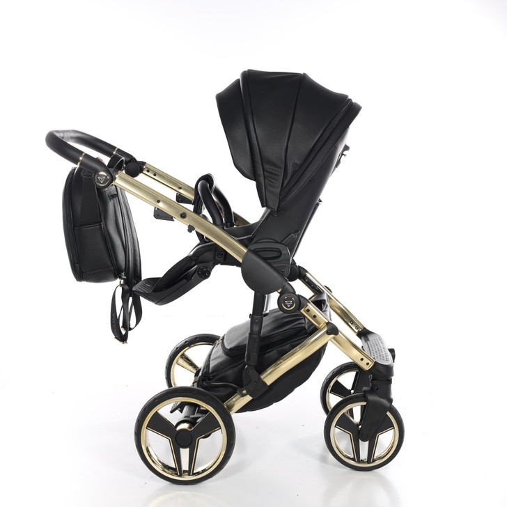 Junama Handcraft Black Gold Pram Pushchair Travel System