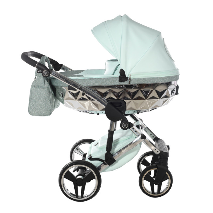 Junama Handcraft Glitter Mint Pram & Pushchair