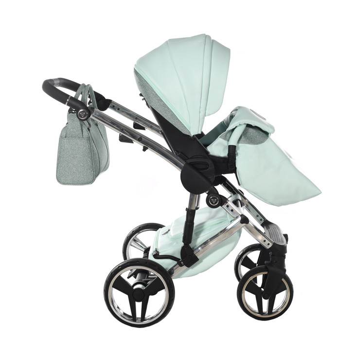 Junama Handcraft Glitter Mint Pram & Pushchair