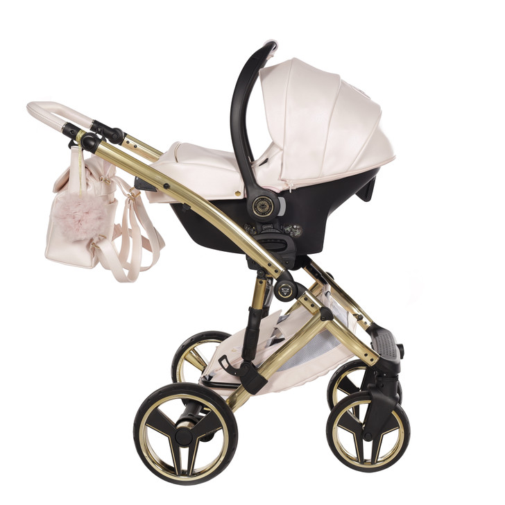 Junama Candy Premium Pearl Pink 2‑in‑1 Pram Pushchair Travel System