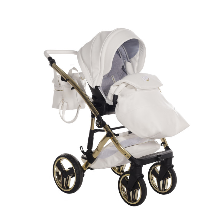 Junama Candy Premium White Pram Pushchair Travel System