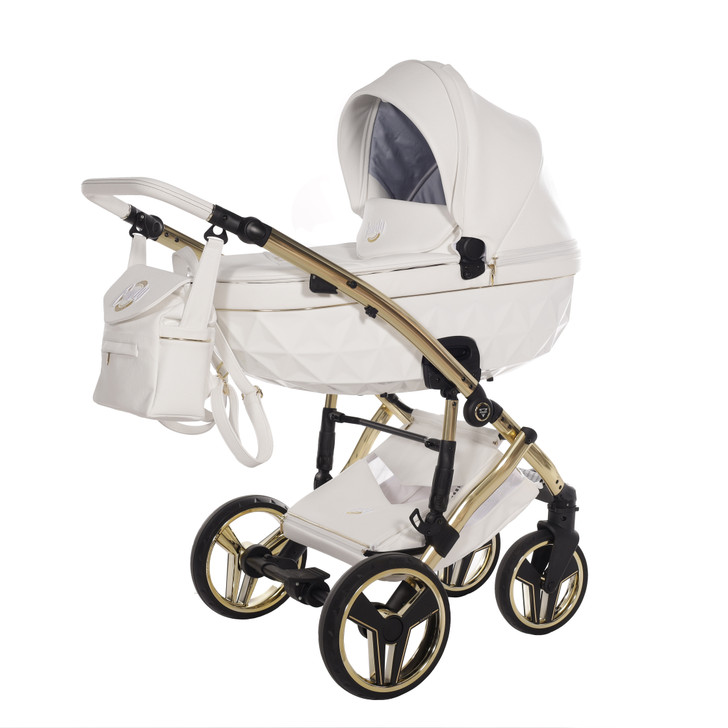 Junama Candy Premium White Pram Pushchair Travel System