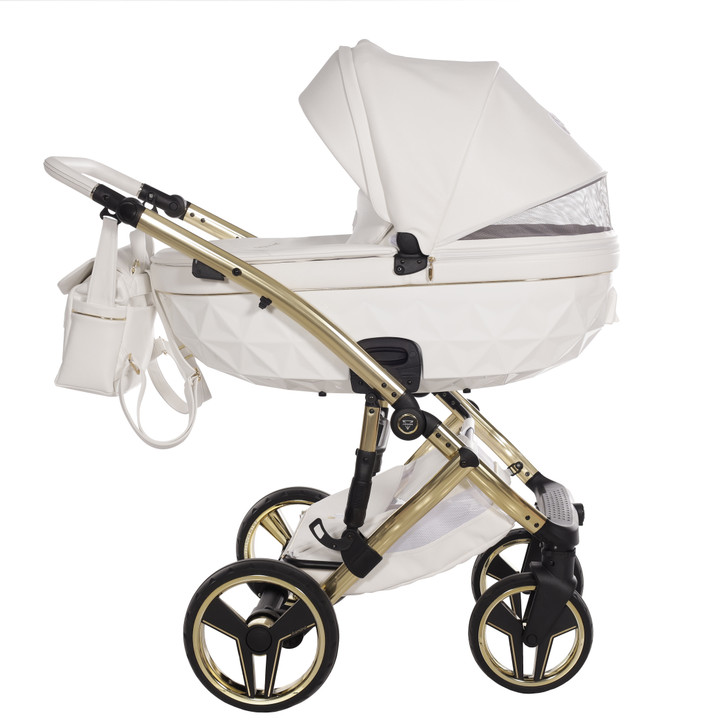 Junama Candy Premium White Pram Pushchair Travel System