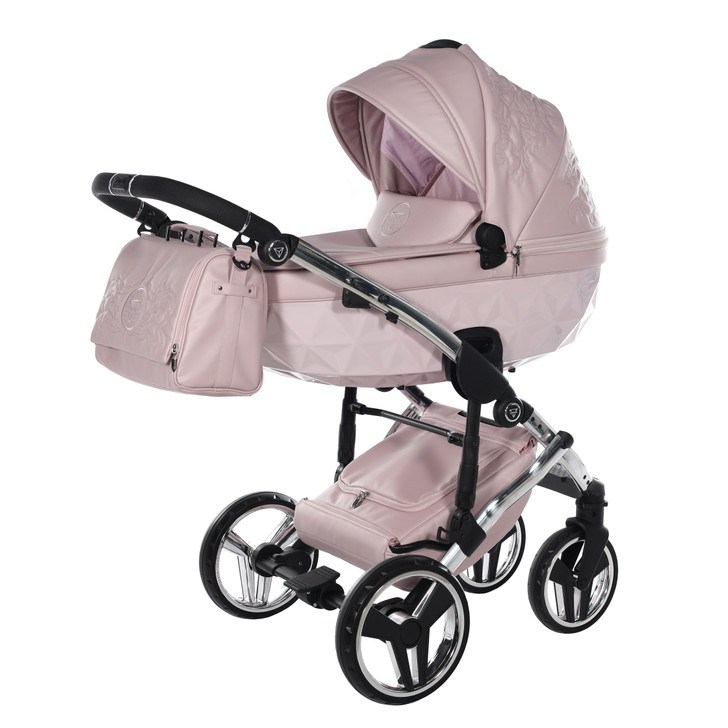 Junama Enzo Pink 2‑in‑1 Pram Pushchair Travel System
