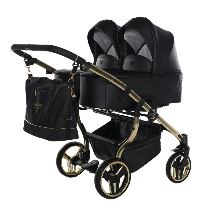 Junama Compact Duo Black Eco Pram Pushchair Travel System