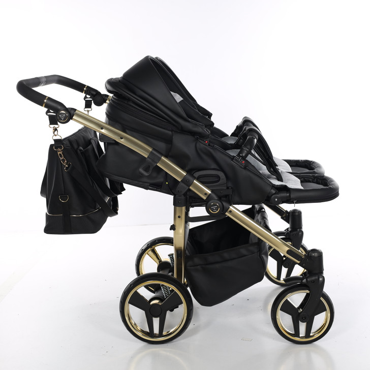 Junama Compact Duo Black Eco Pram Pushchair Travel System
