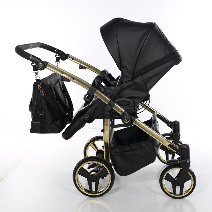 Junama Compact Duo Black Eco Pram Pushchair Travel System