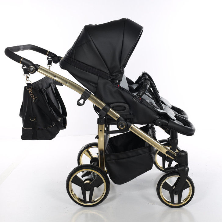 Junama Compact Duo Black Eco Pram Pushchair Travel System