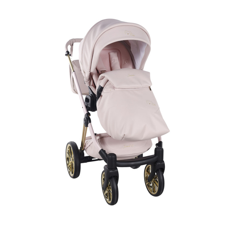Junama Cubby Pink Gold Pram & Pushchair
