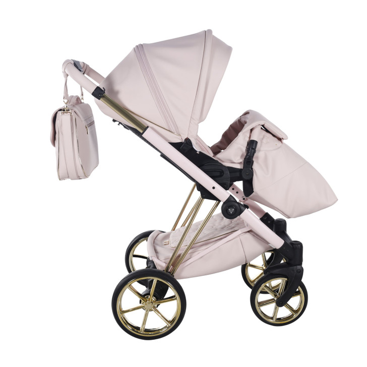 Junama Cubby Pink Gold Pram & Pushchair
