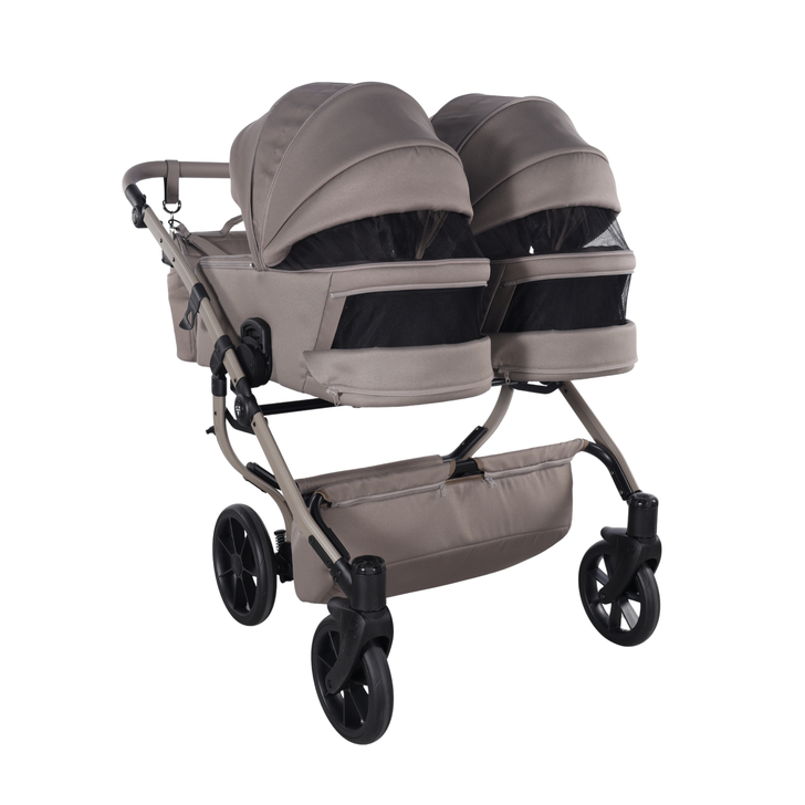 Junama Cappuccino V4 Double Pram & Pushchair