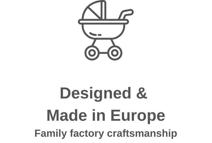 Junama pram designed and made in Europe