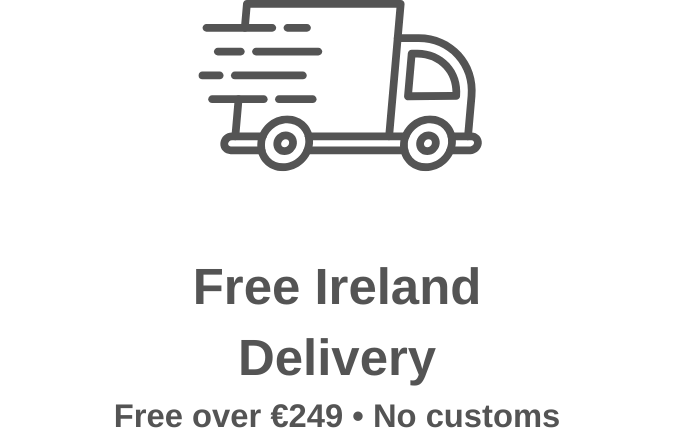 Free delivery Ireland orders over 249 euro