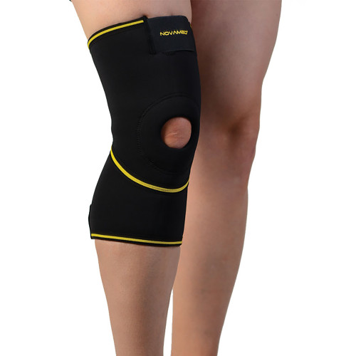 Dynamic Gear Open Patella Knee Brace, Dual Aluminum Stability Hinges -  Padded Neoprene Adjustable Compression Support for Meniscus Tear, ACL,  Strains, Knee Pain, Arthritis 