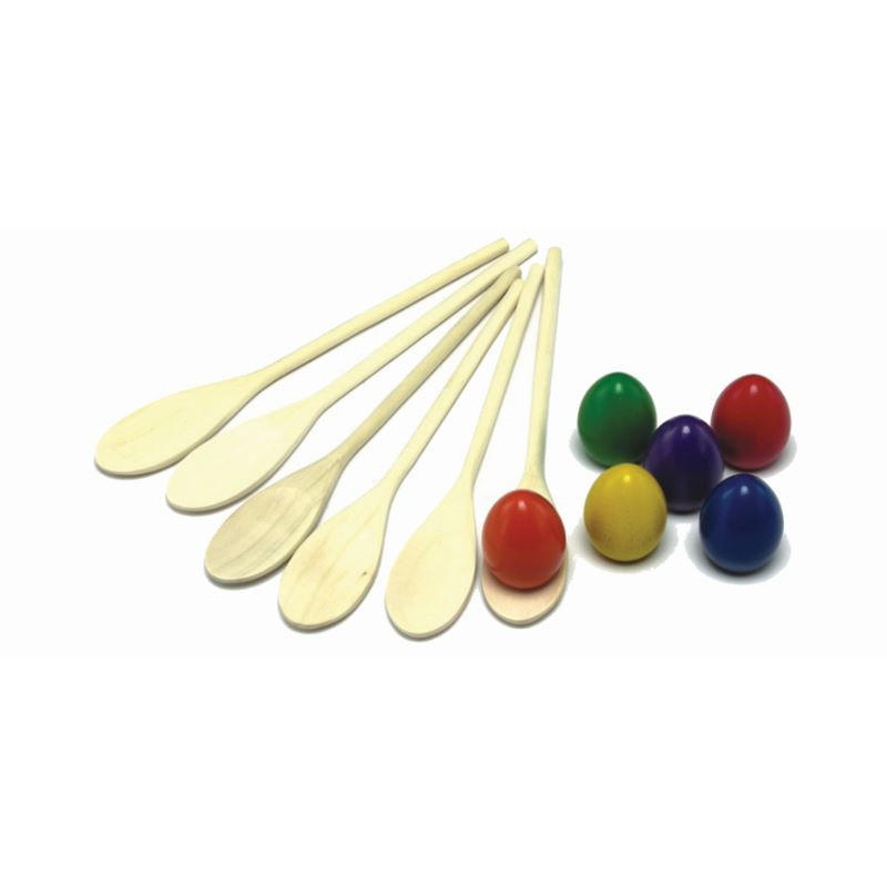 Buffalo Sports Wooden Egg and Spoon Set