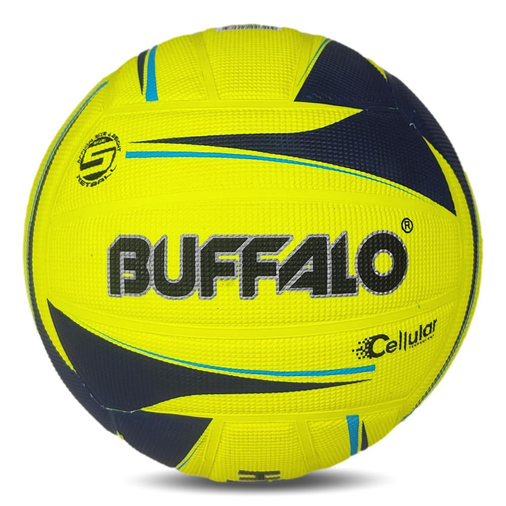 Buffalo Sports Hyper-Lite Cellular Rubber Netball - Yellow