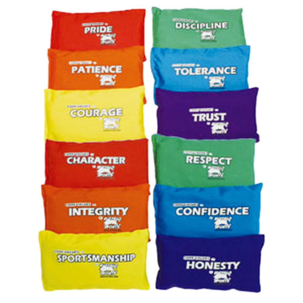 Core Values Bean Bags - Set 1 & 2 Keywords