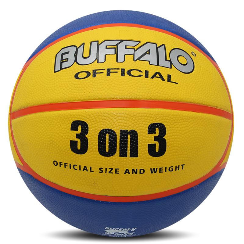 Buffalo Sports 3 on 3 Cellular Rubber Basketball