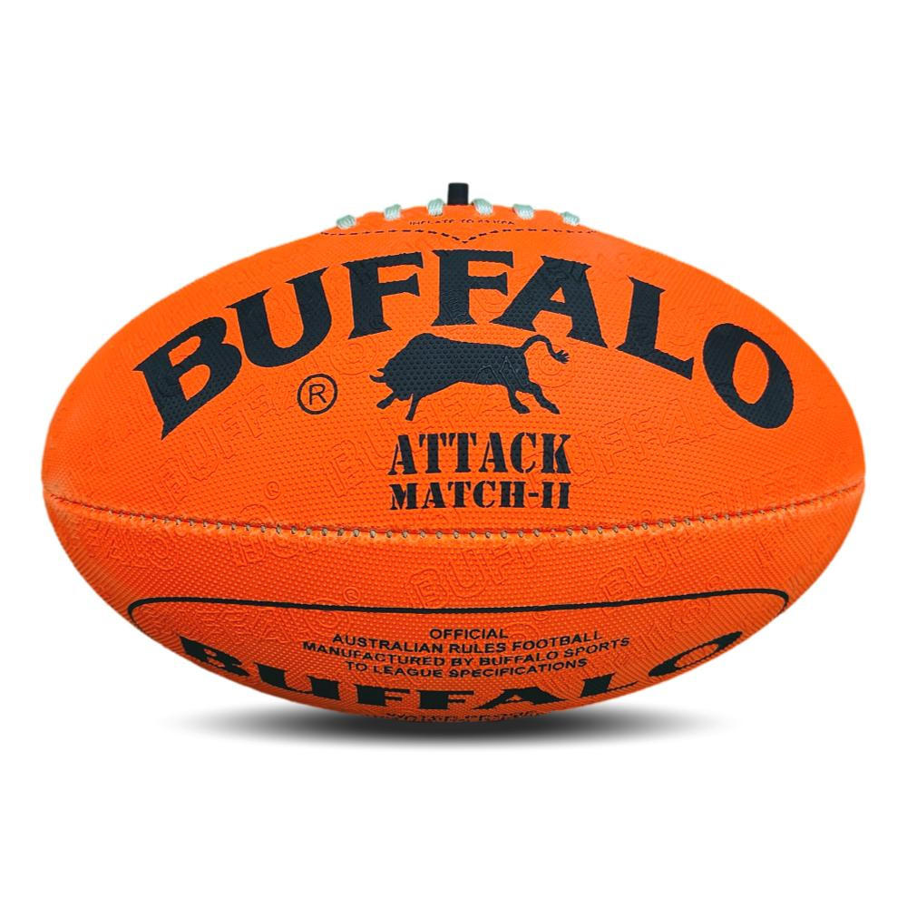 Buffalo Sports Attack All Weather Synthetic Football - Fluro Orange