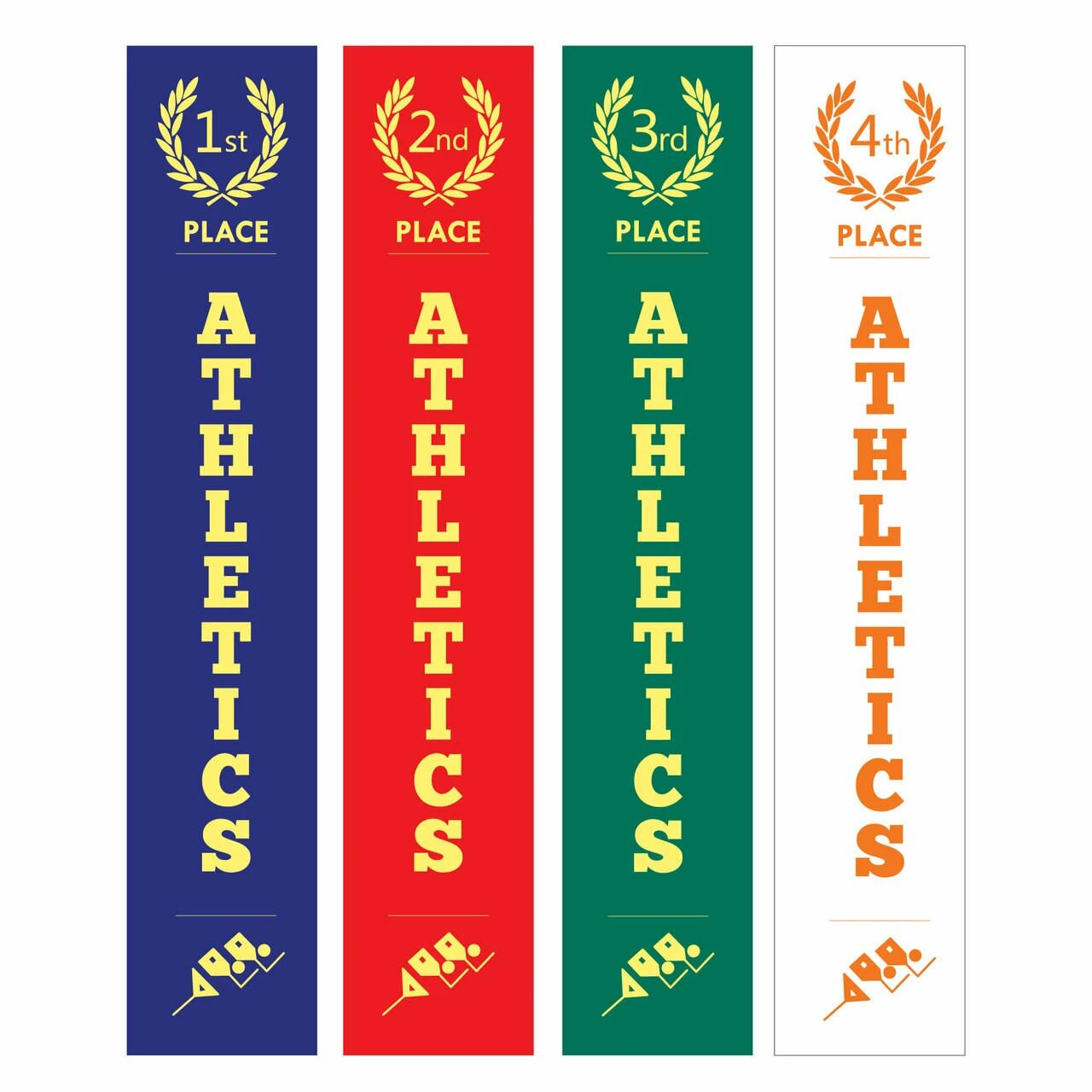 Athletics Place Ribbons - Pack of 100
