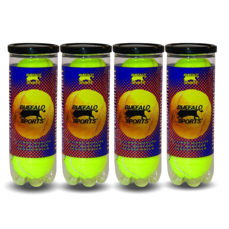 Buffalo Sports Tournament Tennis Balls - Pack of 4 Cans