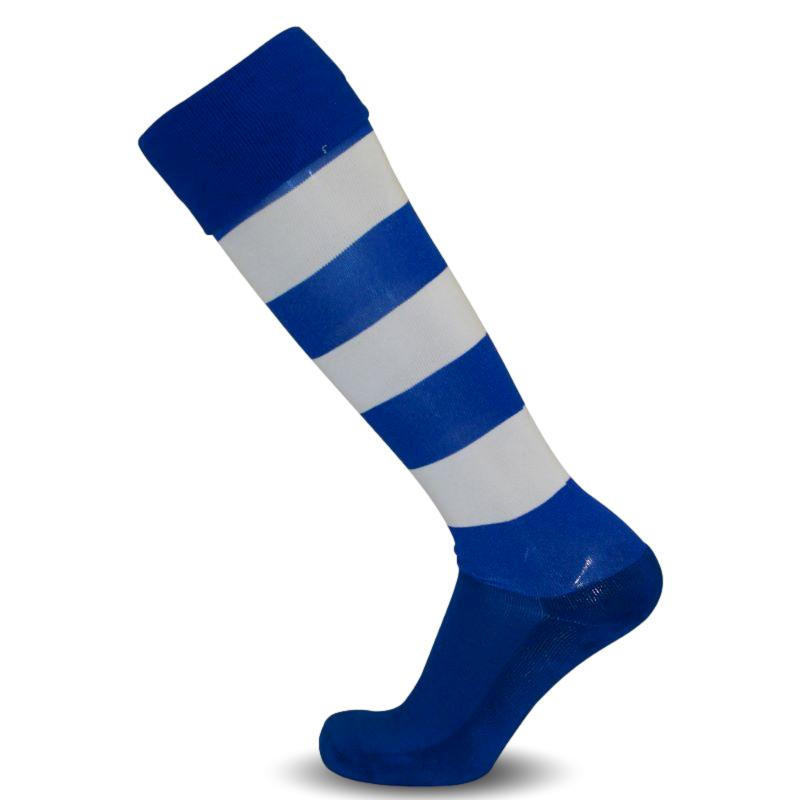 Buffalo Sports Ultra-Tec Football Socks - Royal Blue & White Hoops