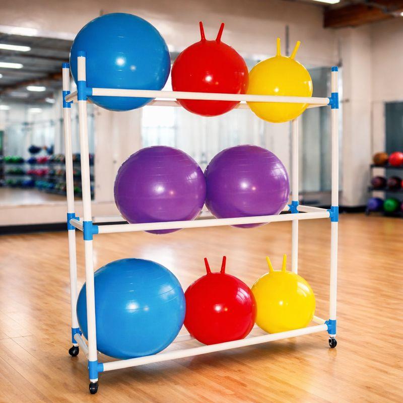 Buffalo Sports Deluxe Swiss Ball Storage Rack