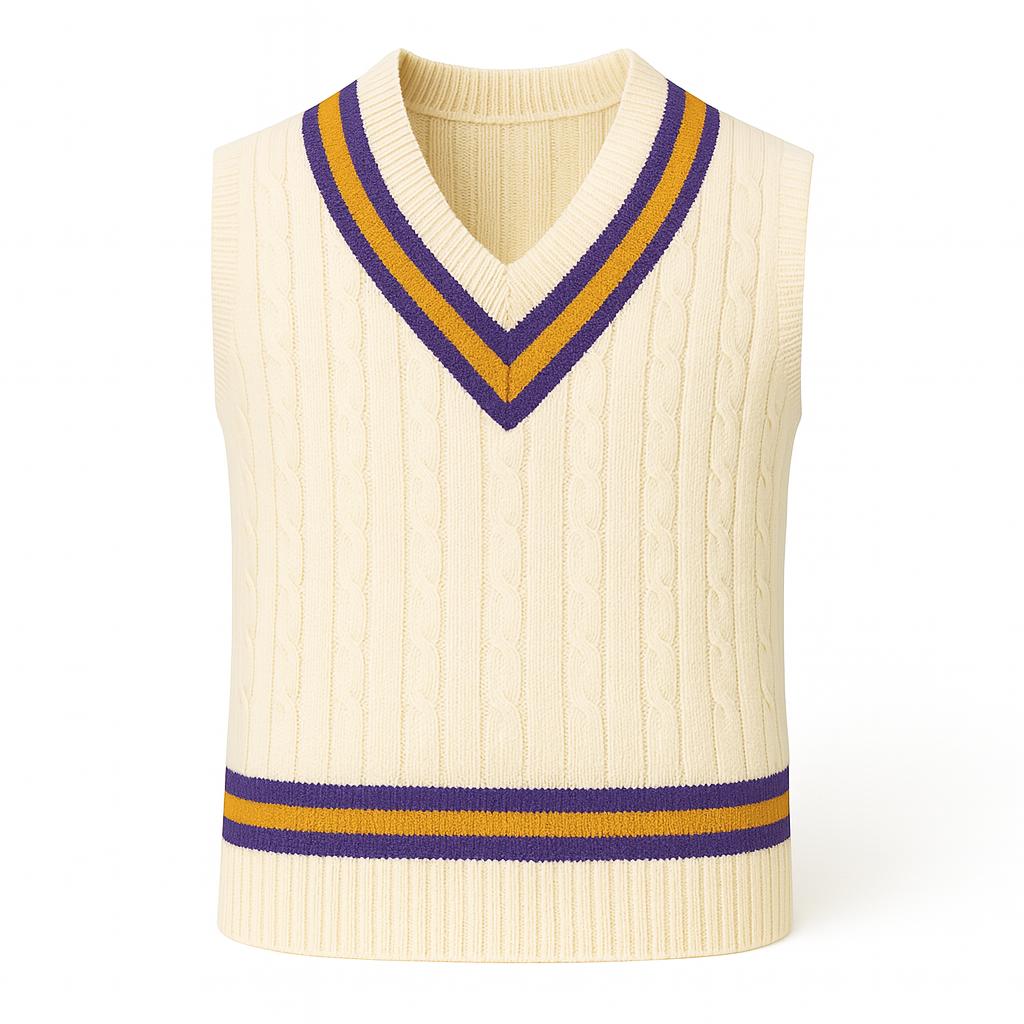Buffalo Sports Cricket Vest - Purple Gold