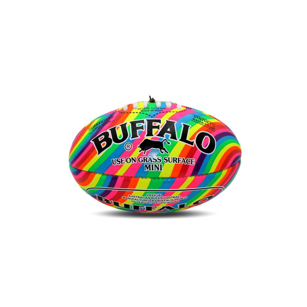 Buffalo Sports Super Soft Touch Aussie Rules Football - Rainbow Mini Size